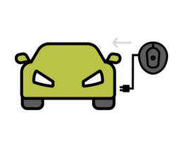 graphic showing solo charger with car