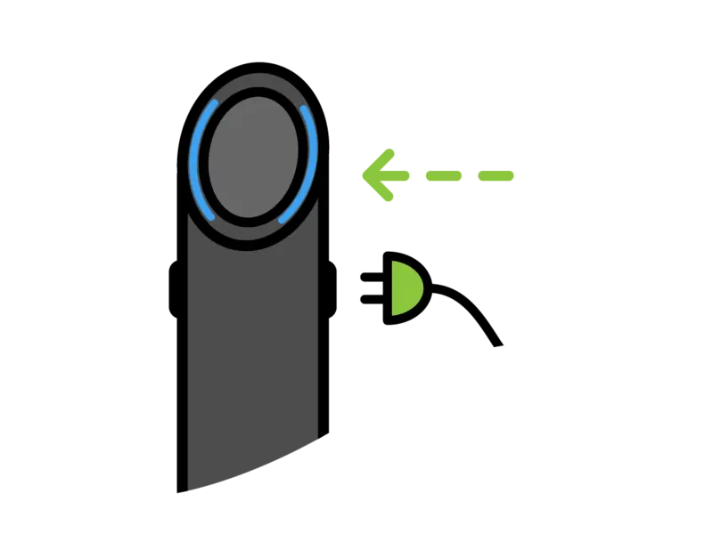 Connect charging cable to your vehicle and charger