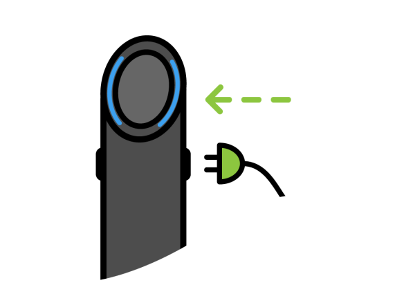Connect charging cable to your vehicle and charger
