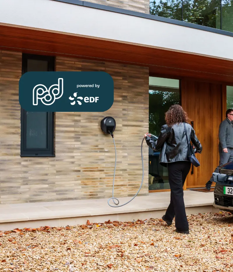 Save &pound;450+ a year on charging with Pod Power by EDF tariff