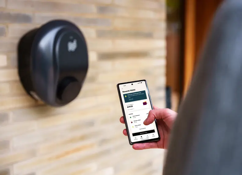 customer viewing virtual wallet in Pod Home app