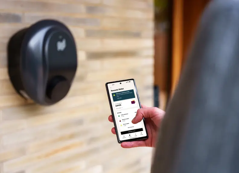 customer viewing virtual wallet in Pod Home app