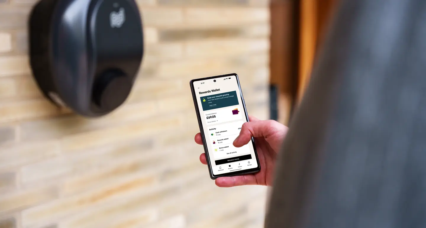 customer viewing virtual wallet in Pod Home app