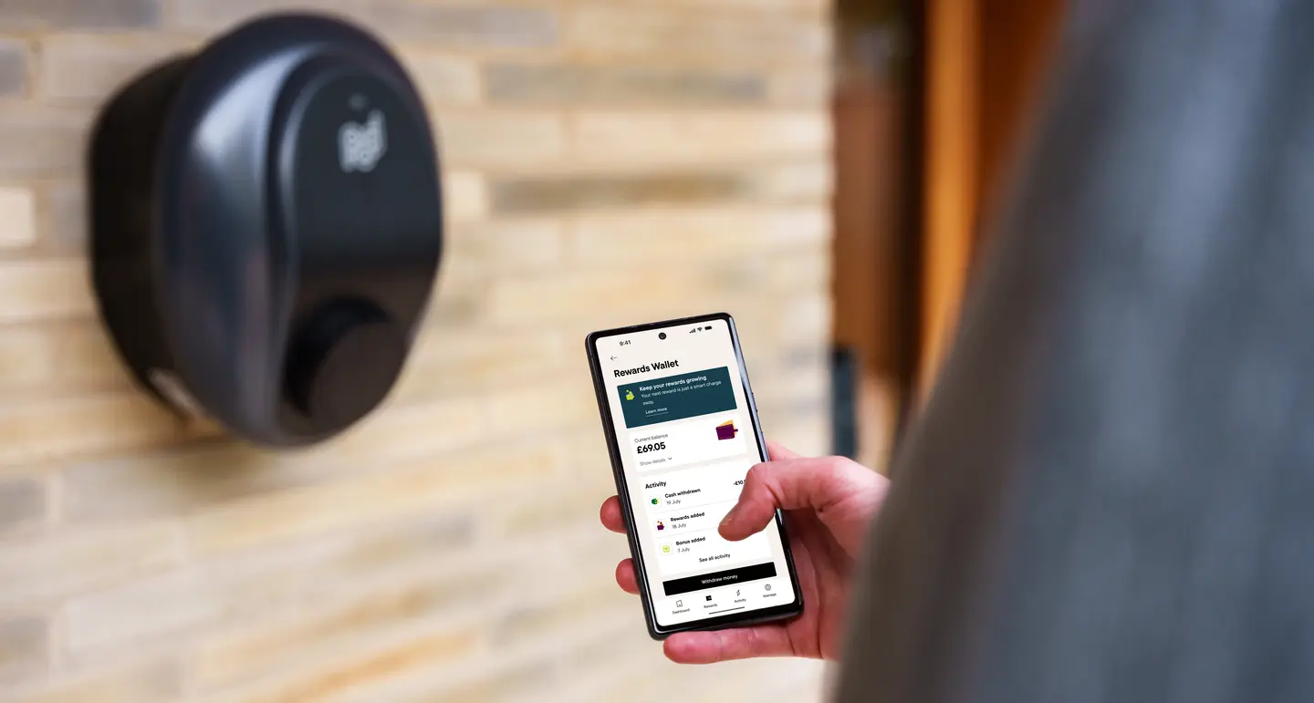 customer viewing virtual wallet in Pod Home app