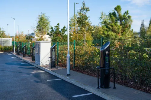 Twin chargers at EDF car park
