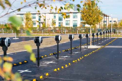 Solo pro chargers at EDF car park